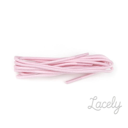 Pastel Pink wax Round Laces
