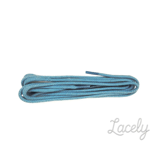 Electric Blue wax round Laces
