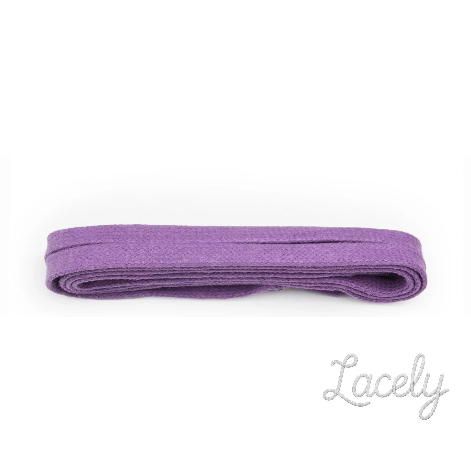 Lilac Waxed 5mm Flat Laces