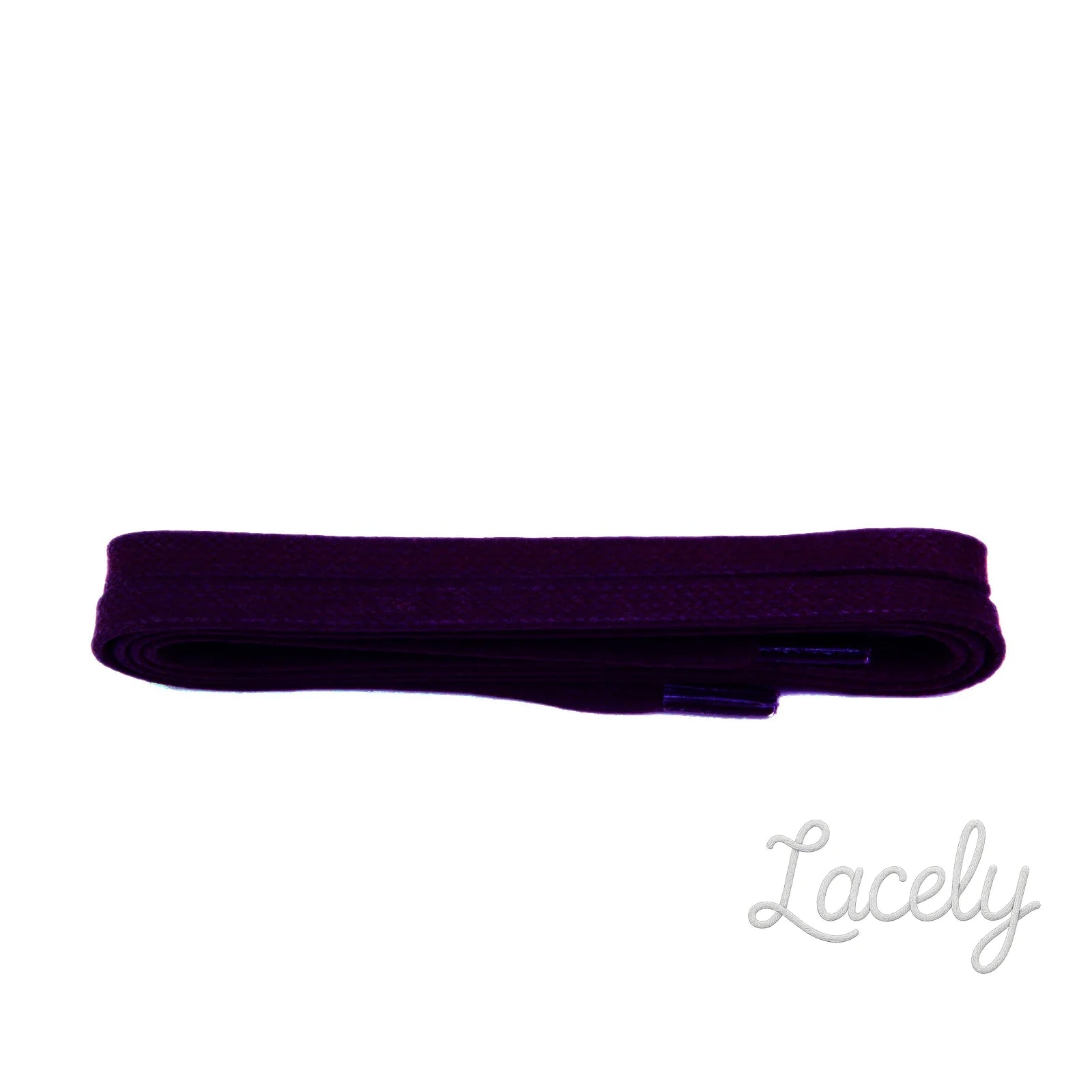 Purple Flat waxed 5mm Laces
