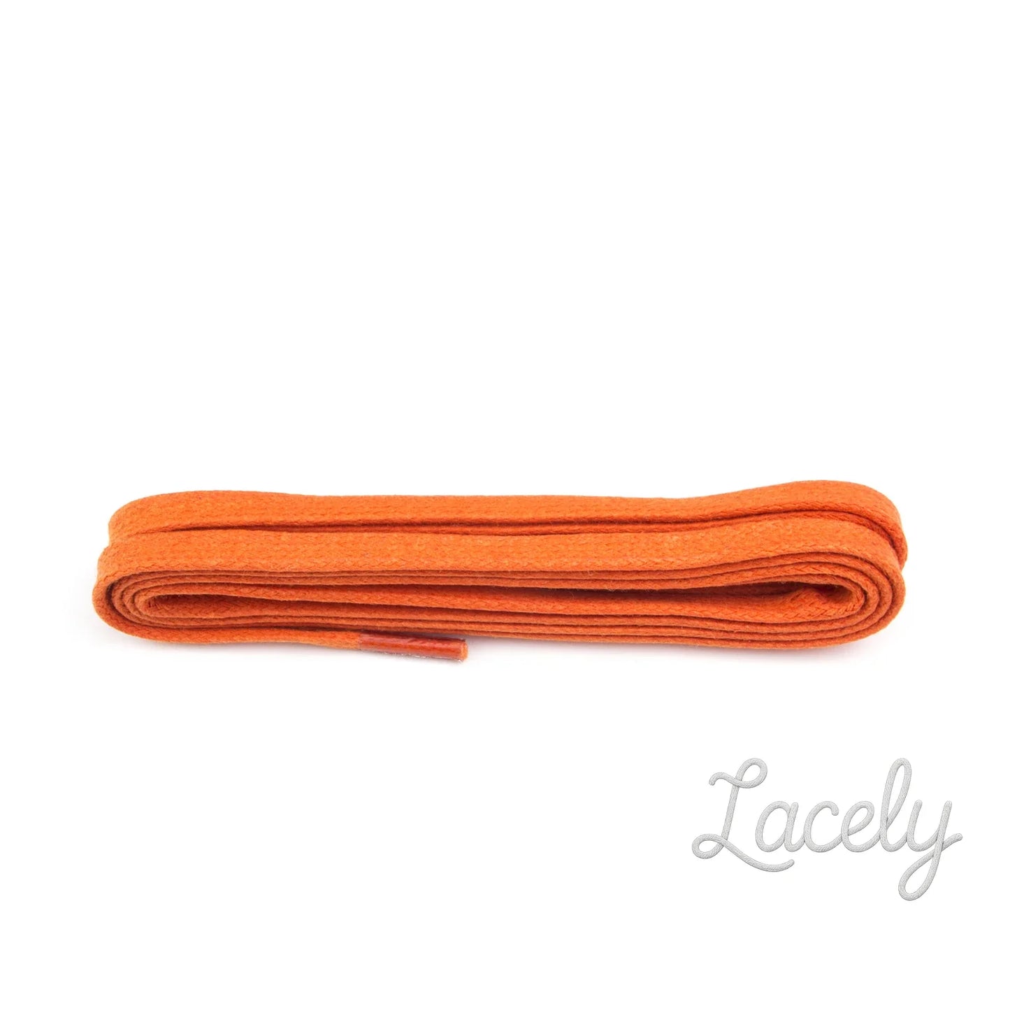 Orange Waxed 5mm laces