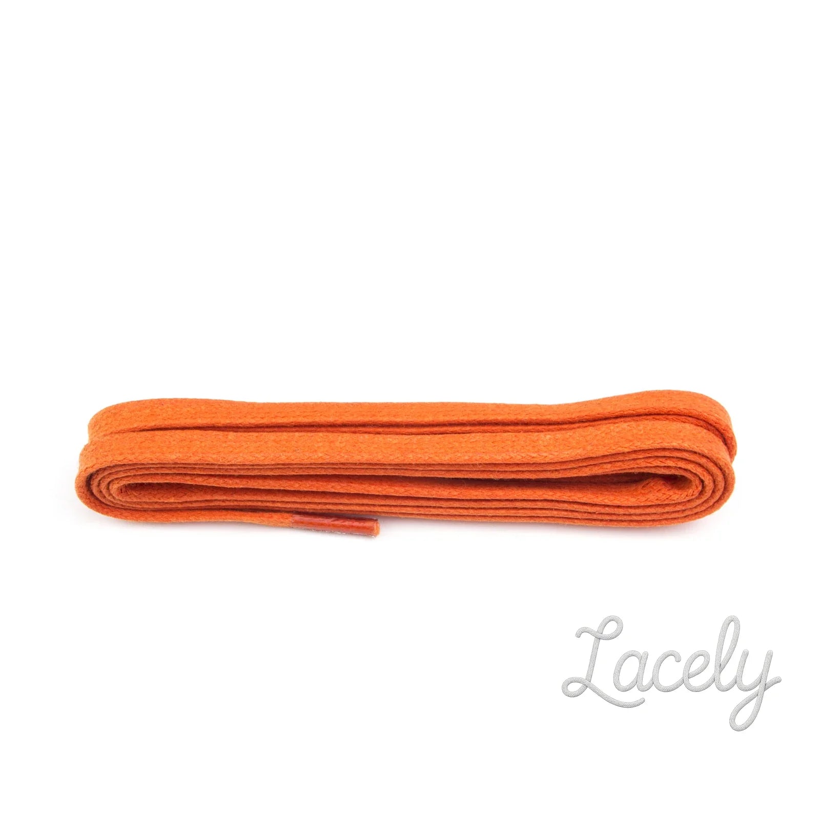 Orange Waxed 5mm laces