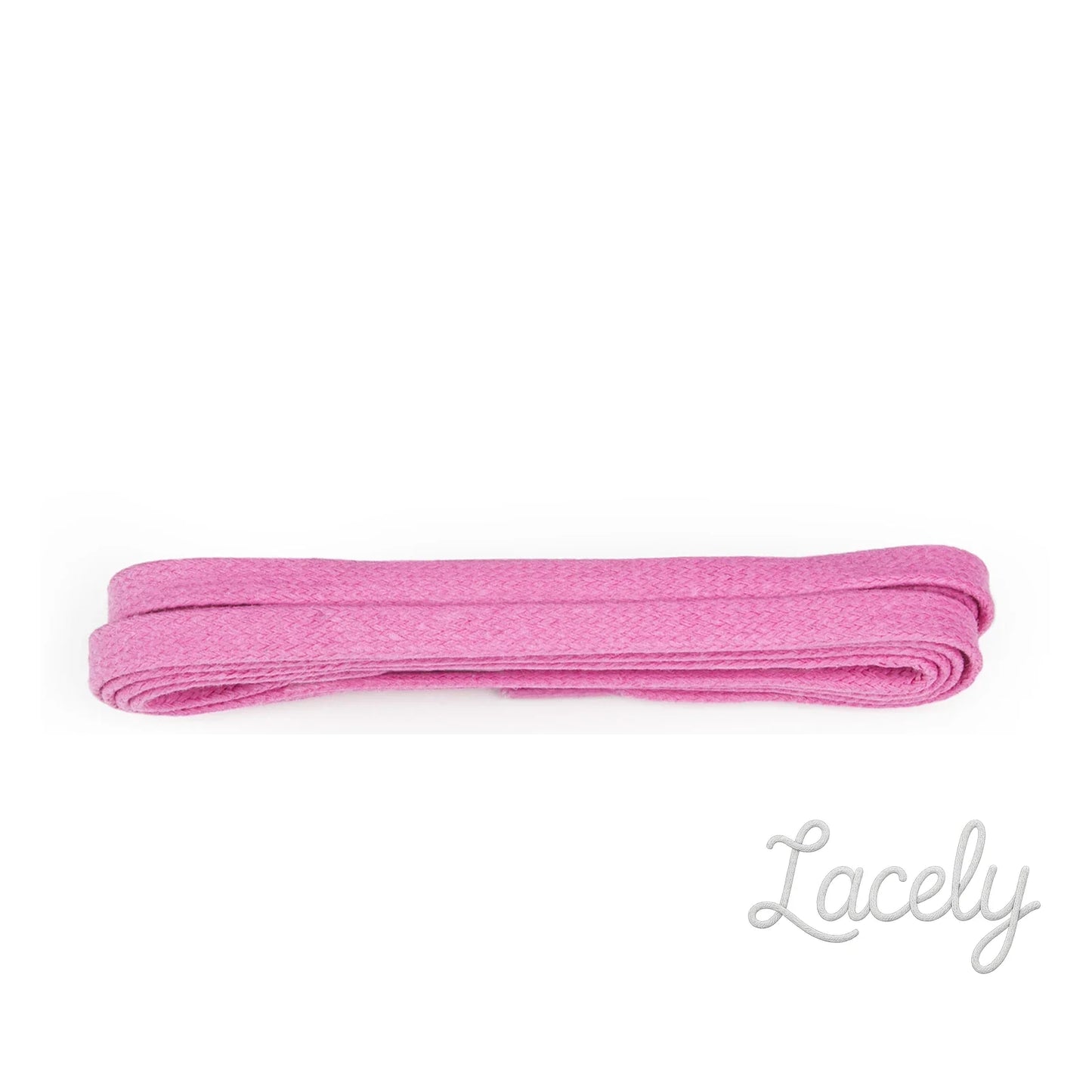 Pink Waxed Flat 5mm laces