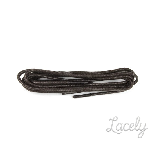 Dark Brown 75cm Waxed Round Laces