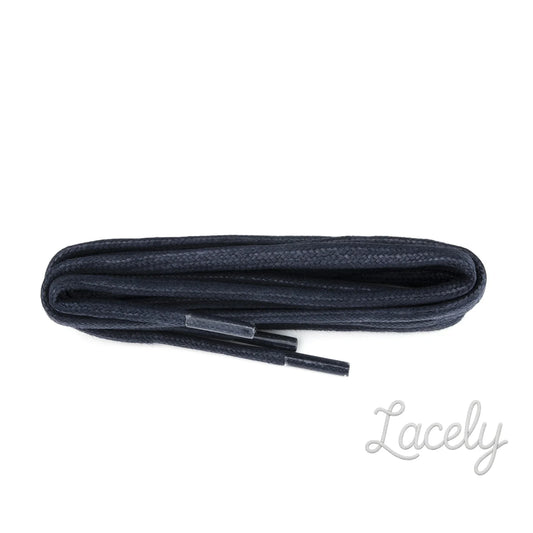 Navy Chunky Wax laces 5mm
