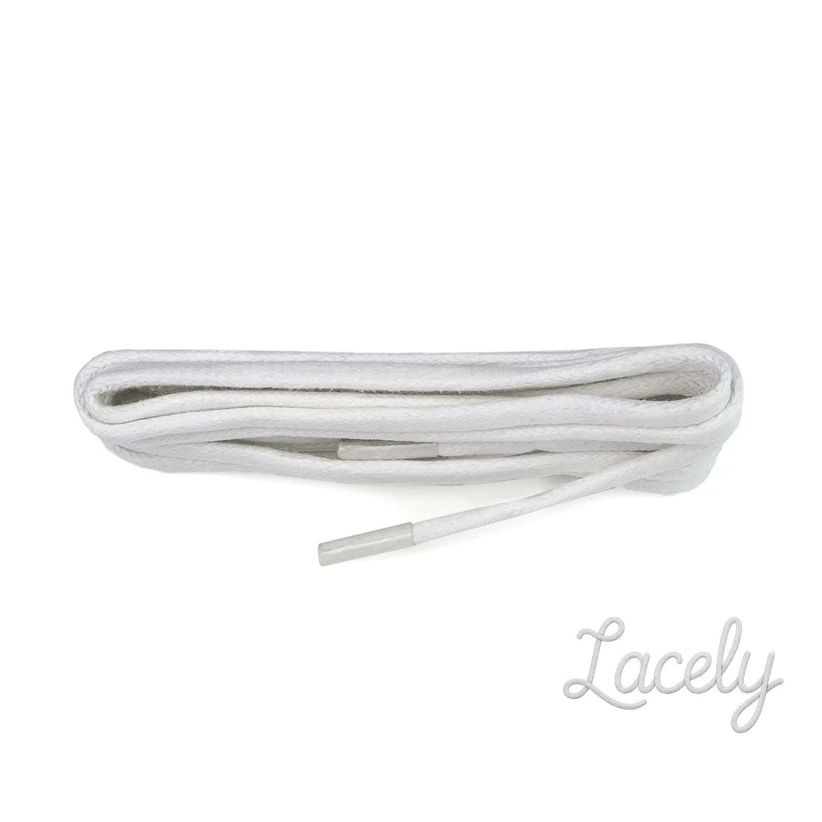 White Chunky Wax Laces - 90cm