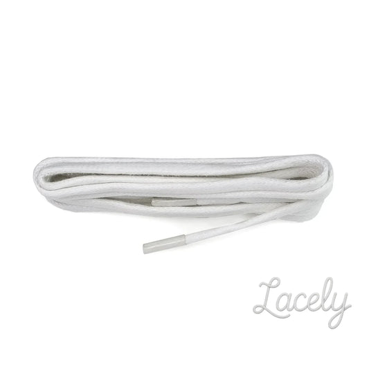 White Chunky Wax Laces - 90cm