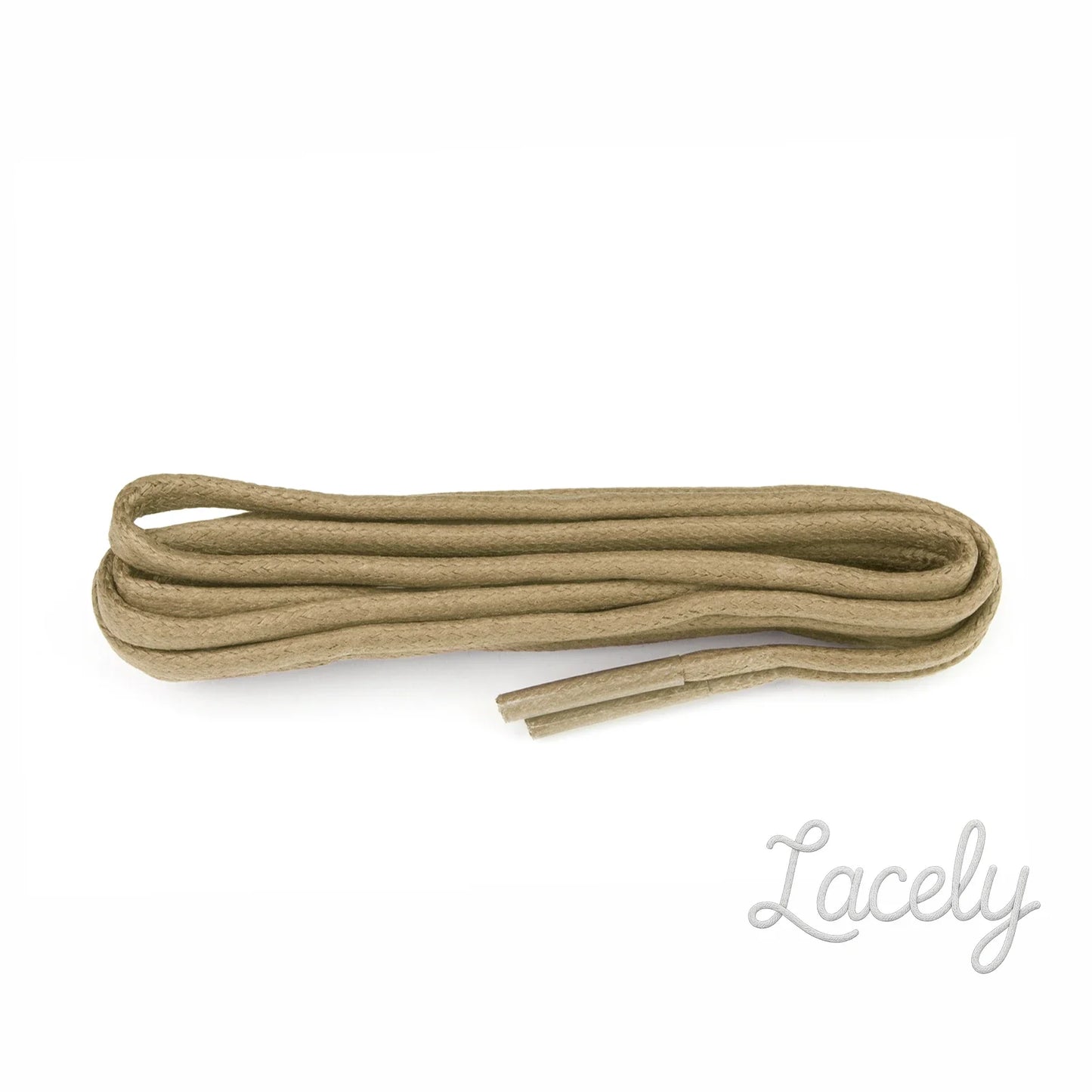 Beige Chunky Wax Laces - 90cm