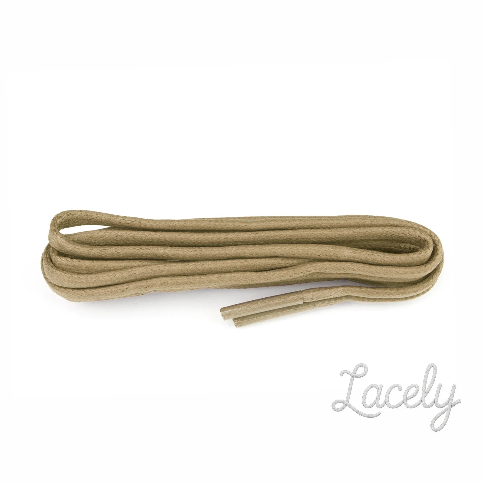 Beige Chunky Wax Laces - 90cm