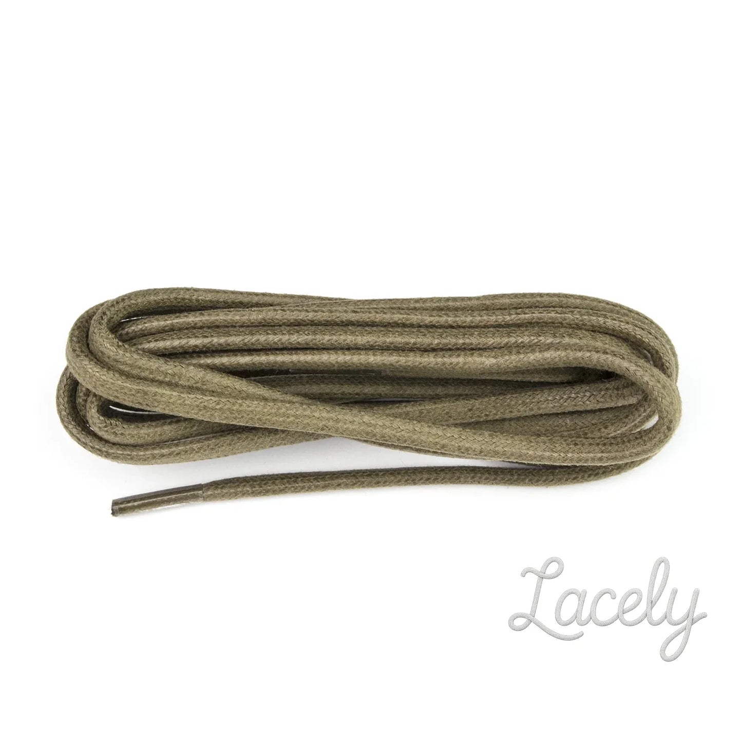 Taupe Chunky Wax Laces - 90cm