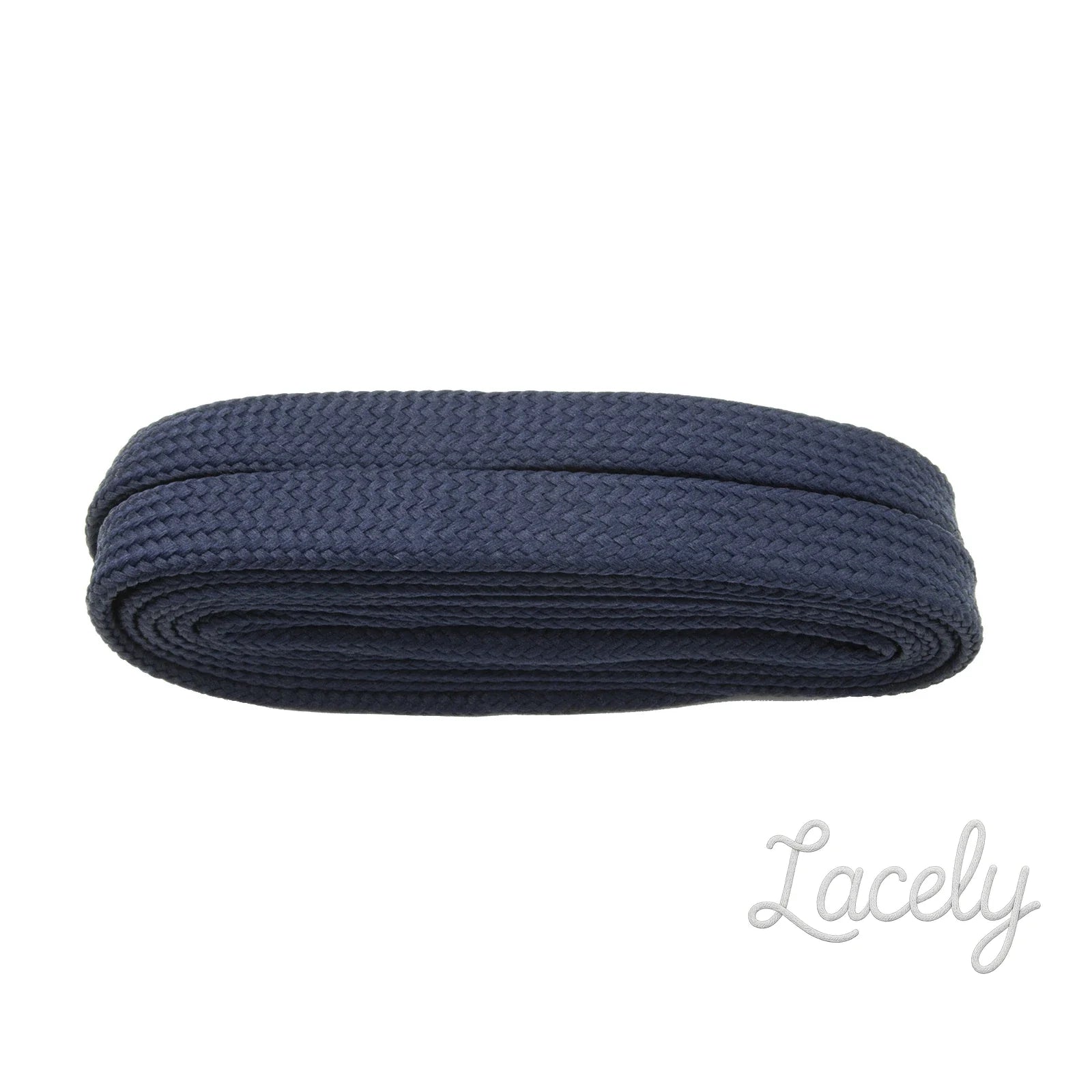 Navy Block Wide Flat Laces - 140cm