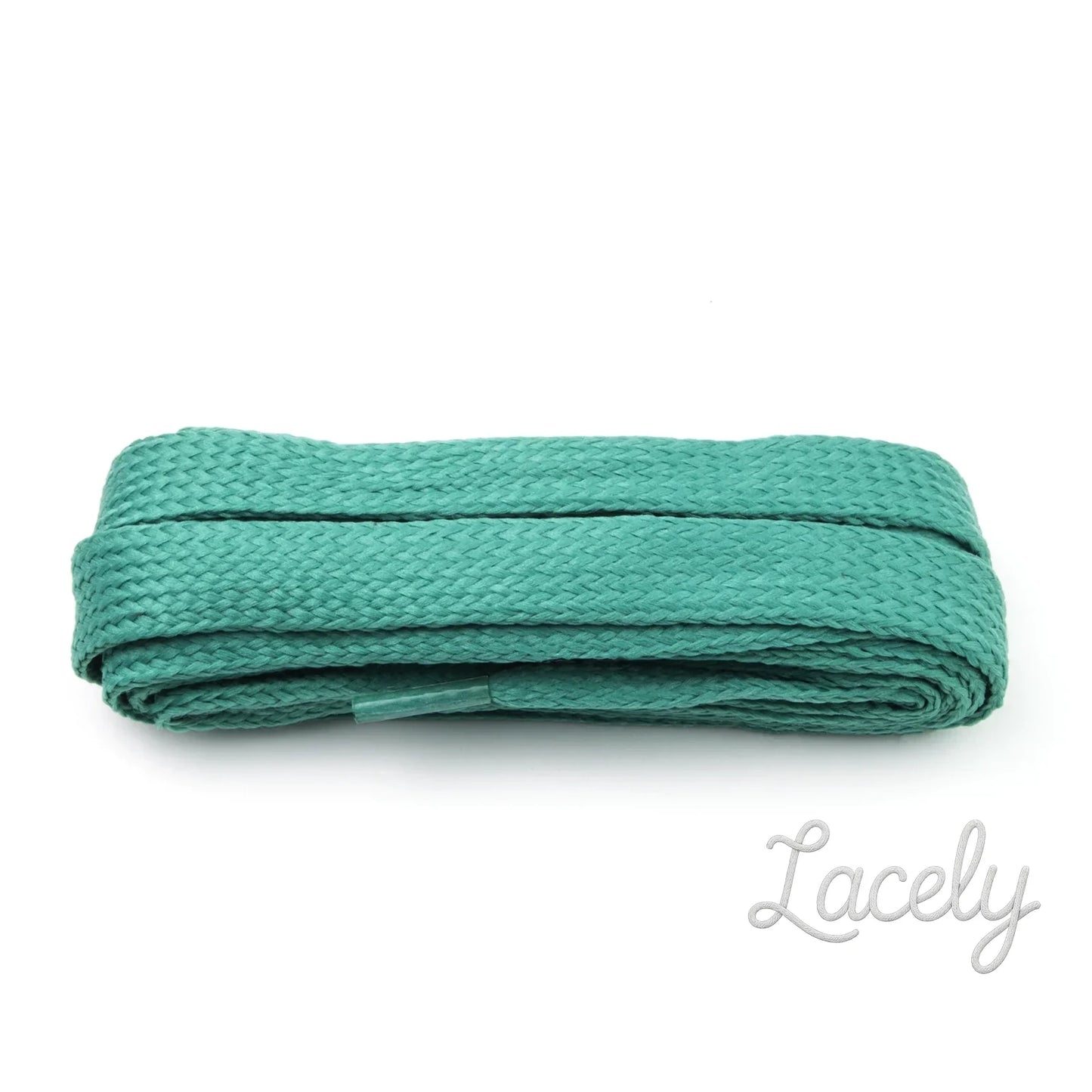 Jade Green Block Laces 1 pair - 140cm