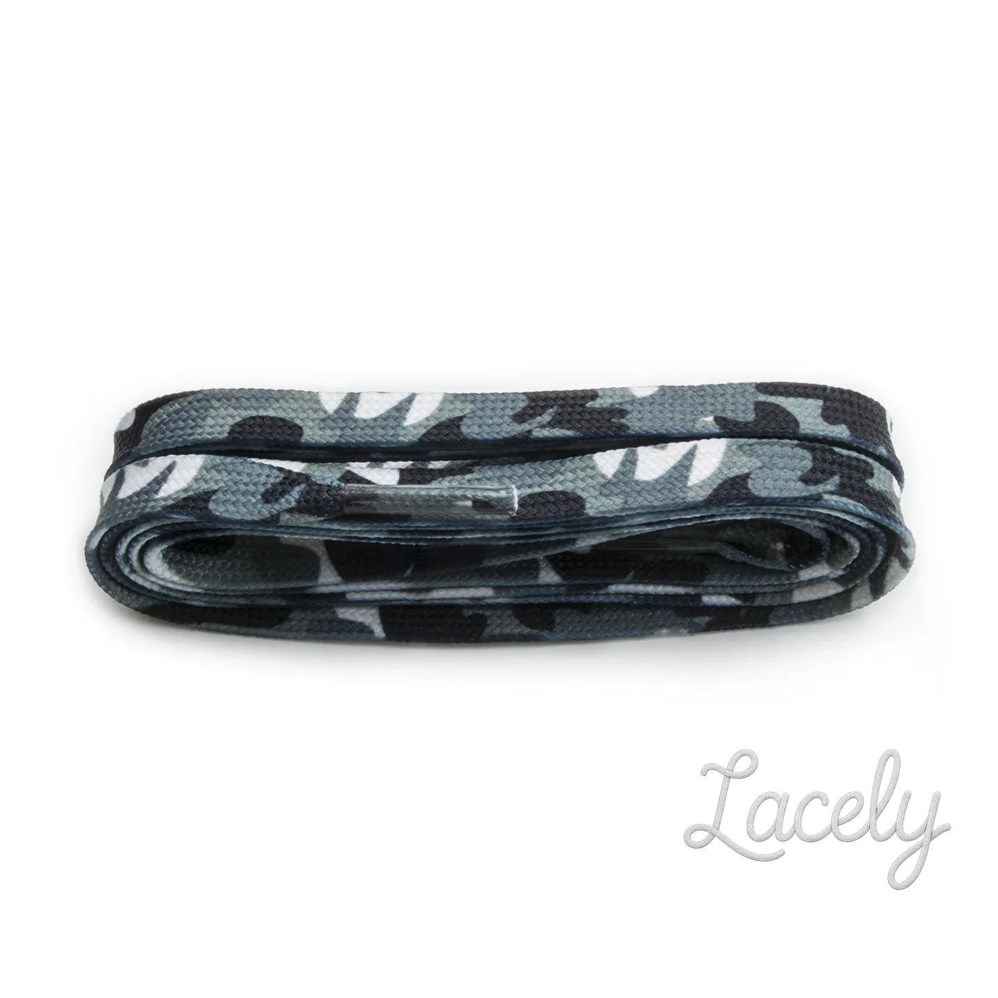Fashion Grey Camo Laces 1 pair - 100cm