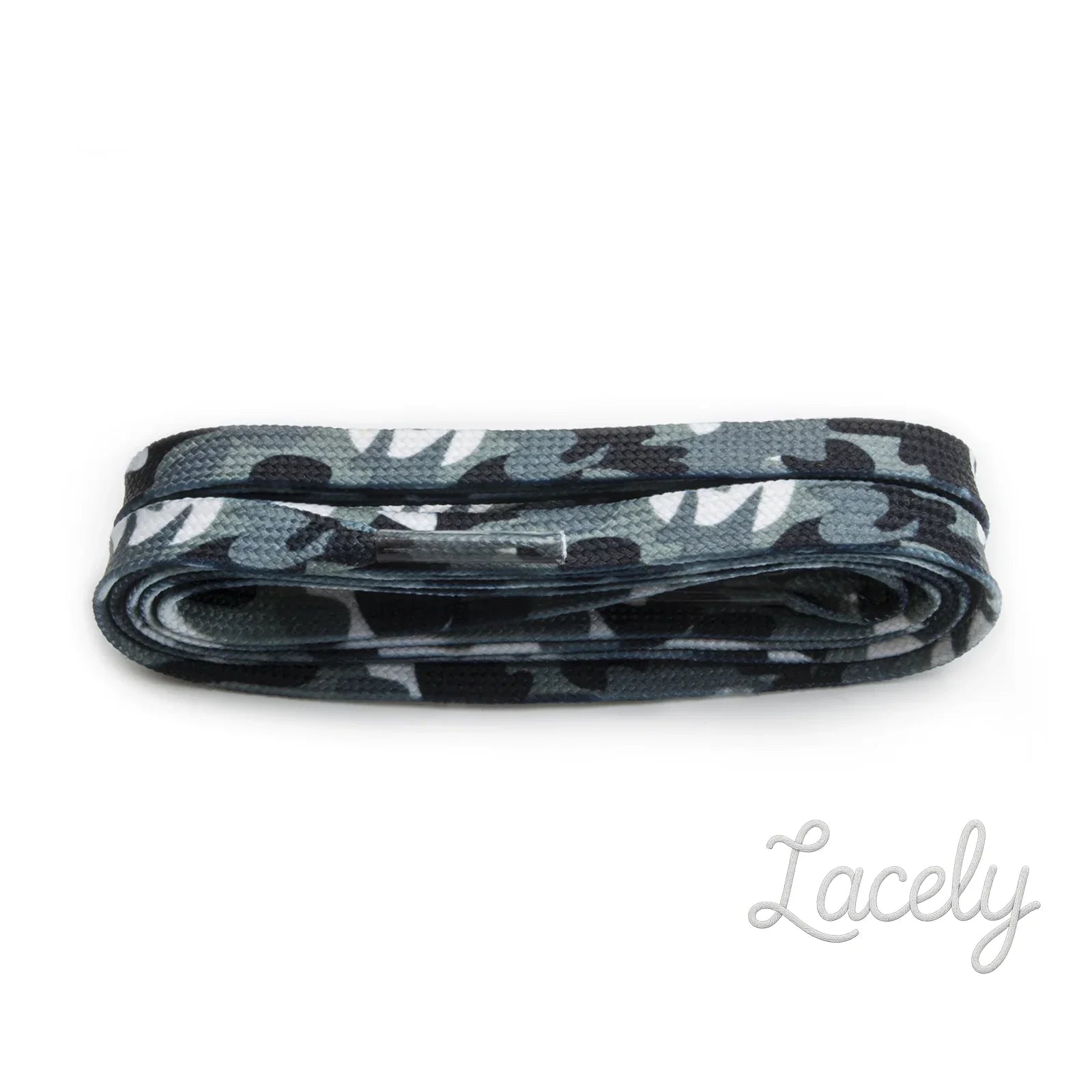 Fashion Grey Camo Laces 1 pair - 100cm