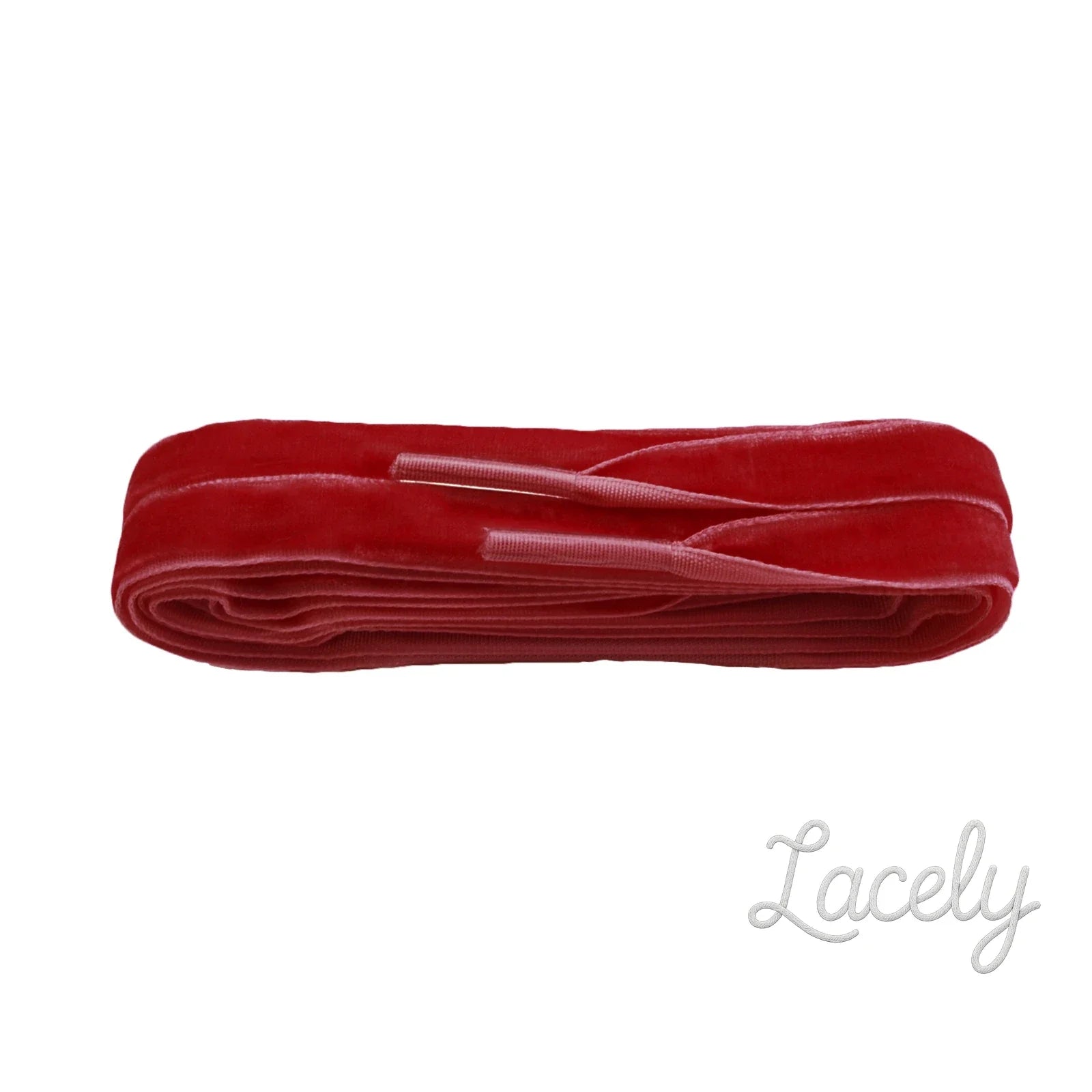 Velvet Bright Red Laces - 100cm