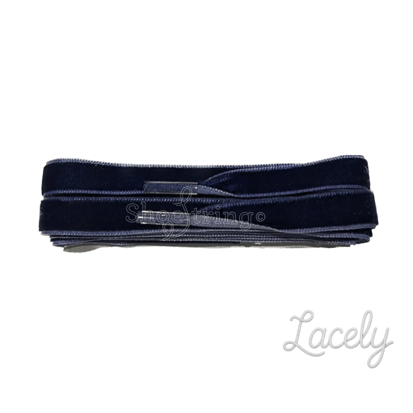 Velvet Navy Blue Laces - 100cm