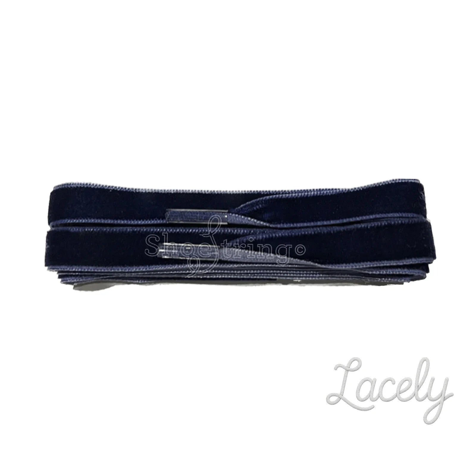 Velvet Navy Blue Laces - 100cm