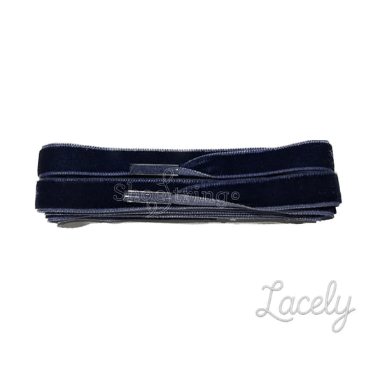 Velvet Navy Blue Laces - 100cm