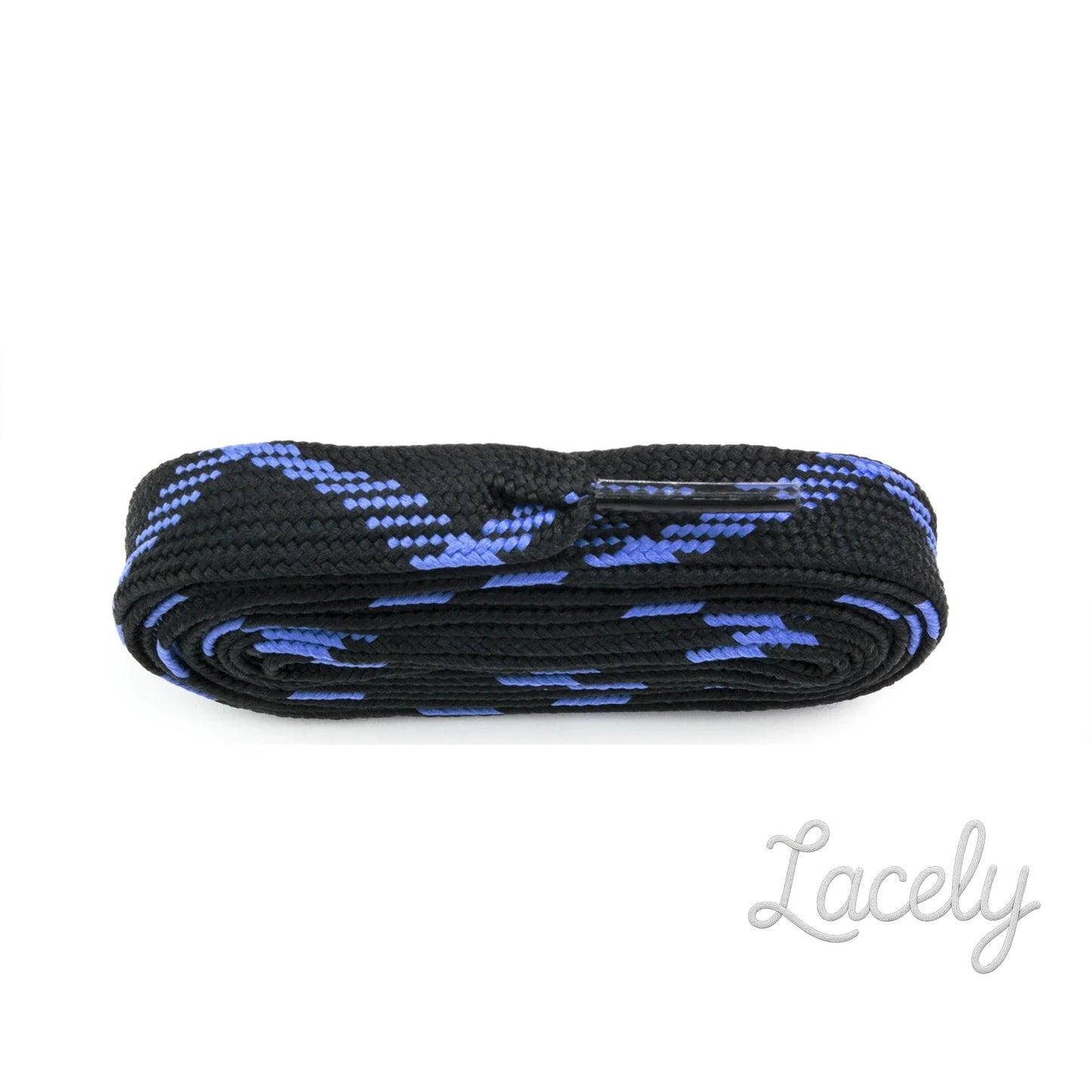 Crazy Black/Cobalt Laces - 114cm