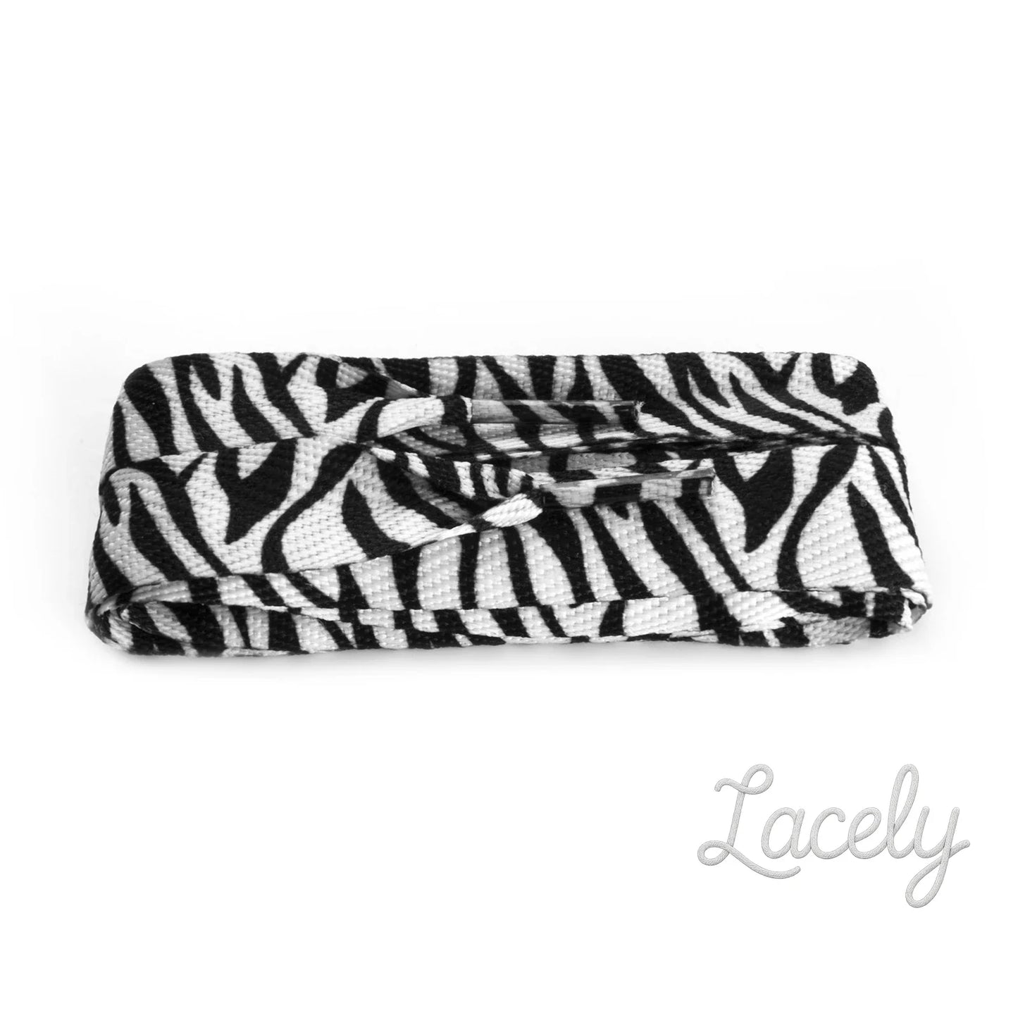 Sneaker Black/White Zebra Print Banded - 120cm