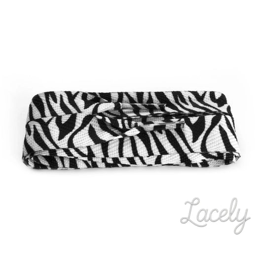 Sneaker Black/White Zebra Print Banded - 120cm