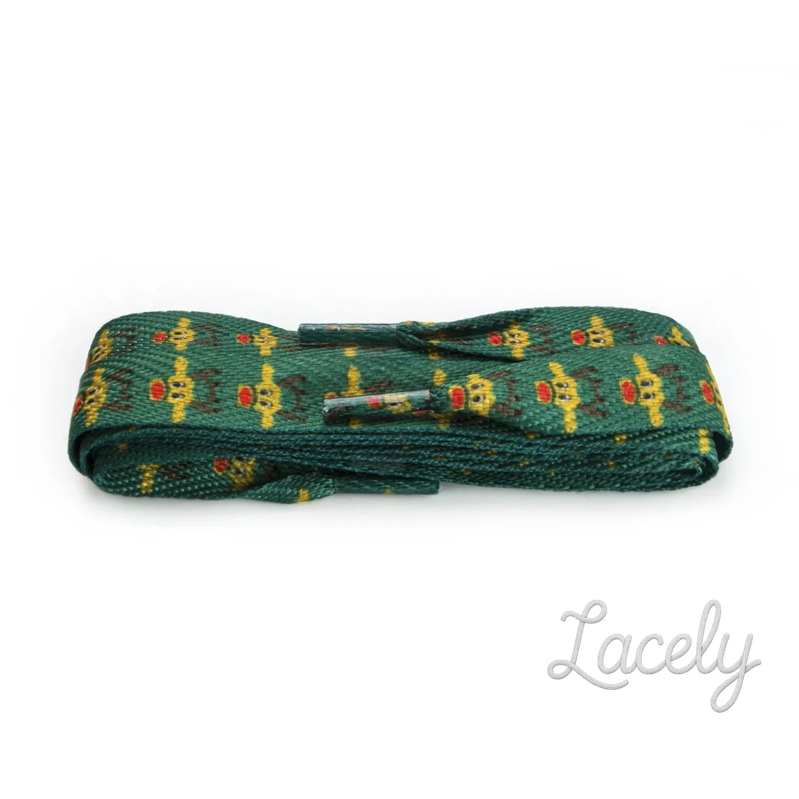 Fashion Christmas Reindeer Wide Flat Laces 1 pair - 90cm