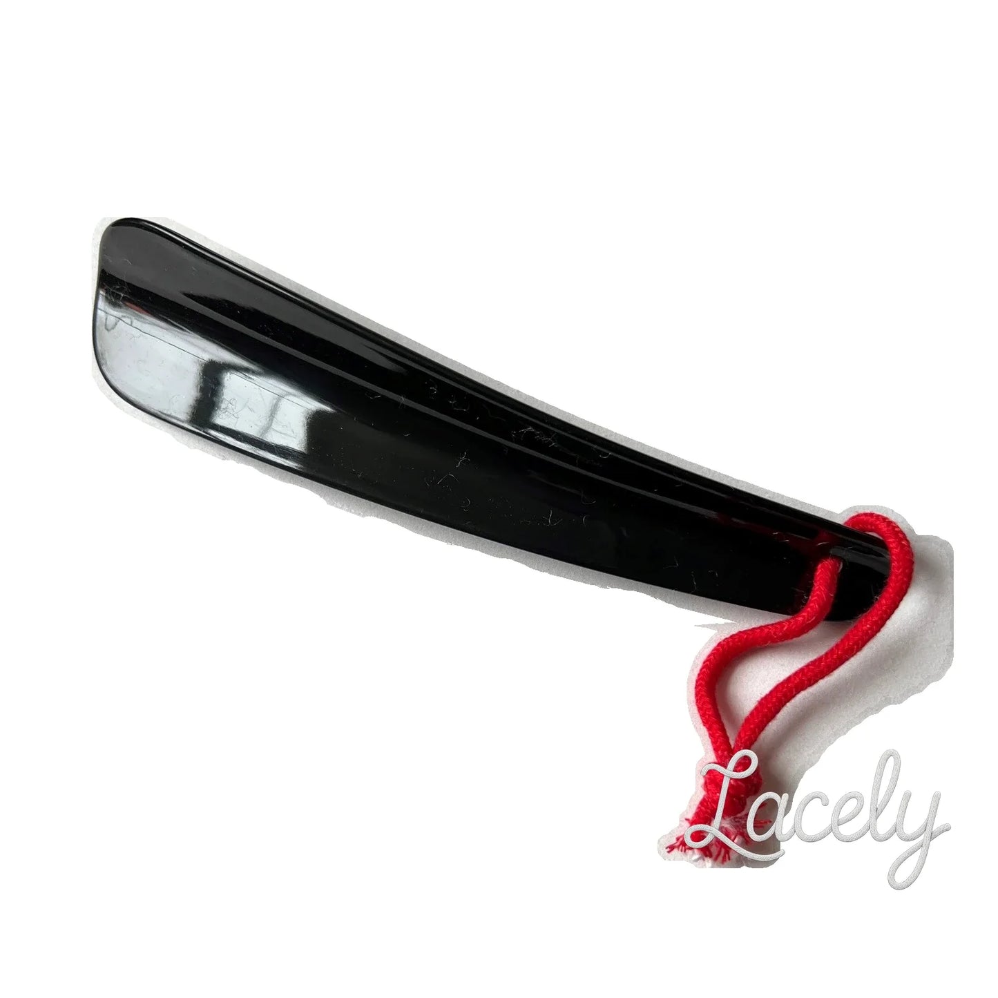 Shoe String Shoe Horn 17cm Black Plastic