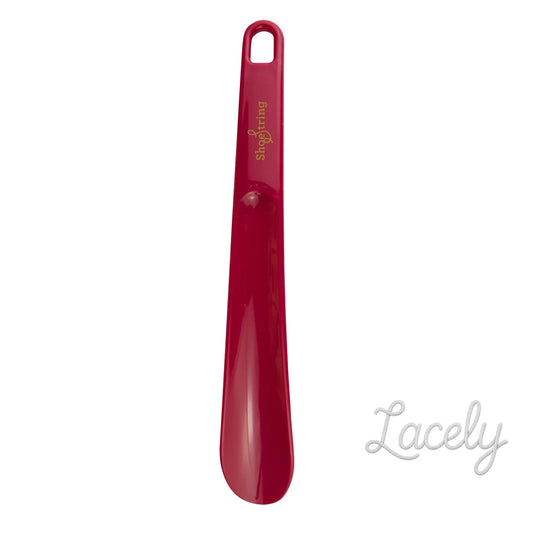 Shoe String Shoe Horn 25cm - 10" Plastic Red