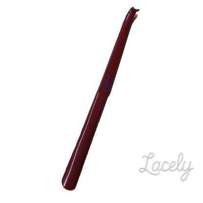 Shoe String Shoe Horn 58cm Plastic - Burgundy
