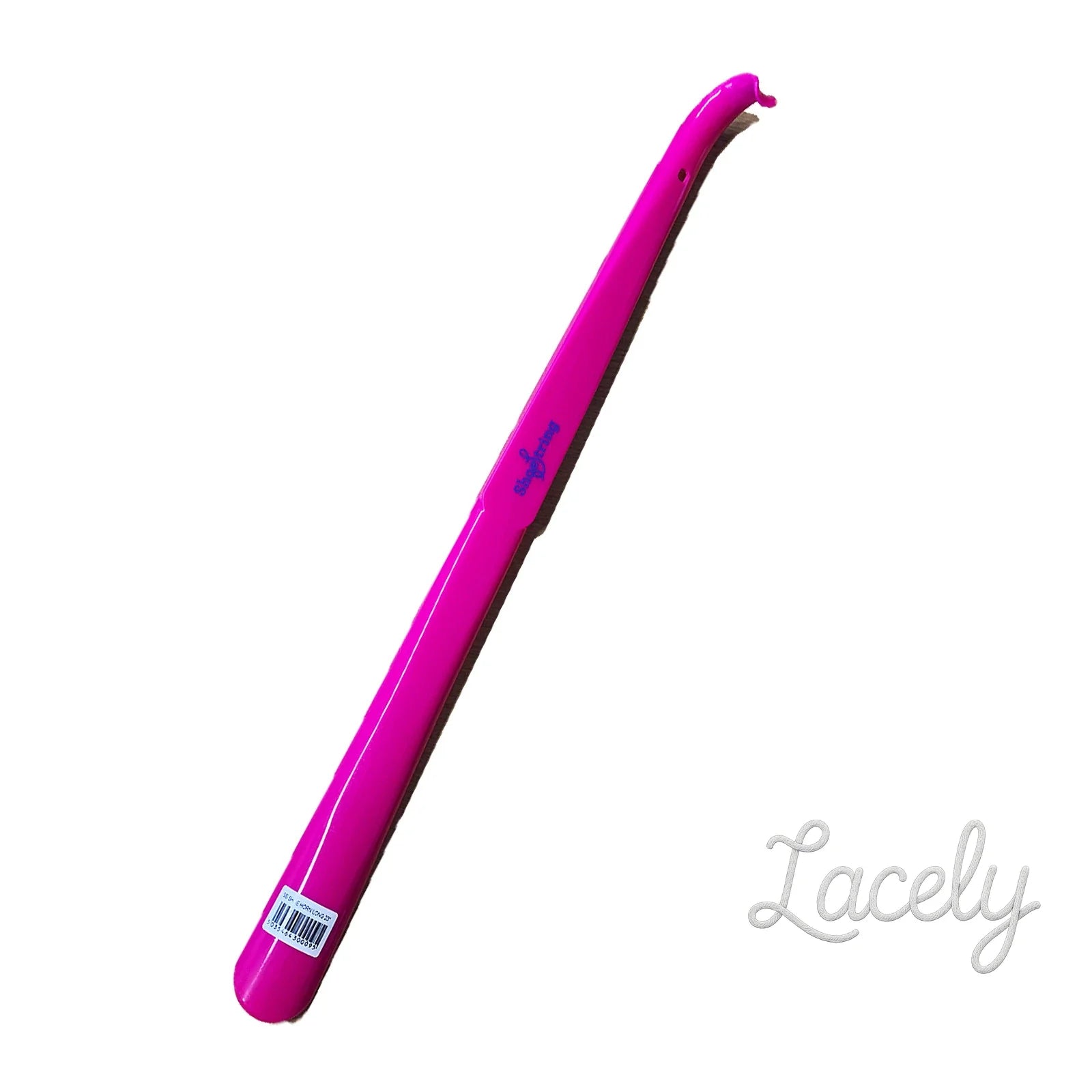 Shoe String Shoe Horn 58cm Plastic - Pink
