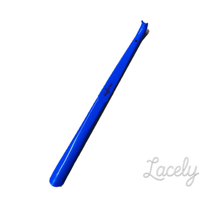 Shoe String Shoe Horn 58cm Plastic - Blue