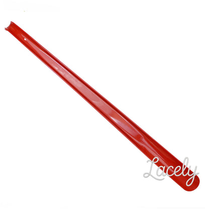 Shoe String Shoe Horn 58cm Plastic red