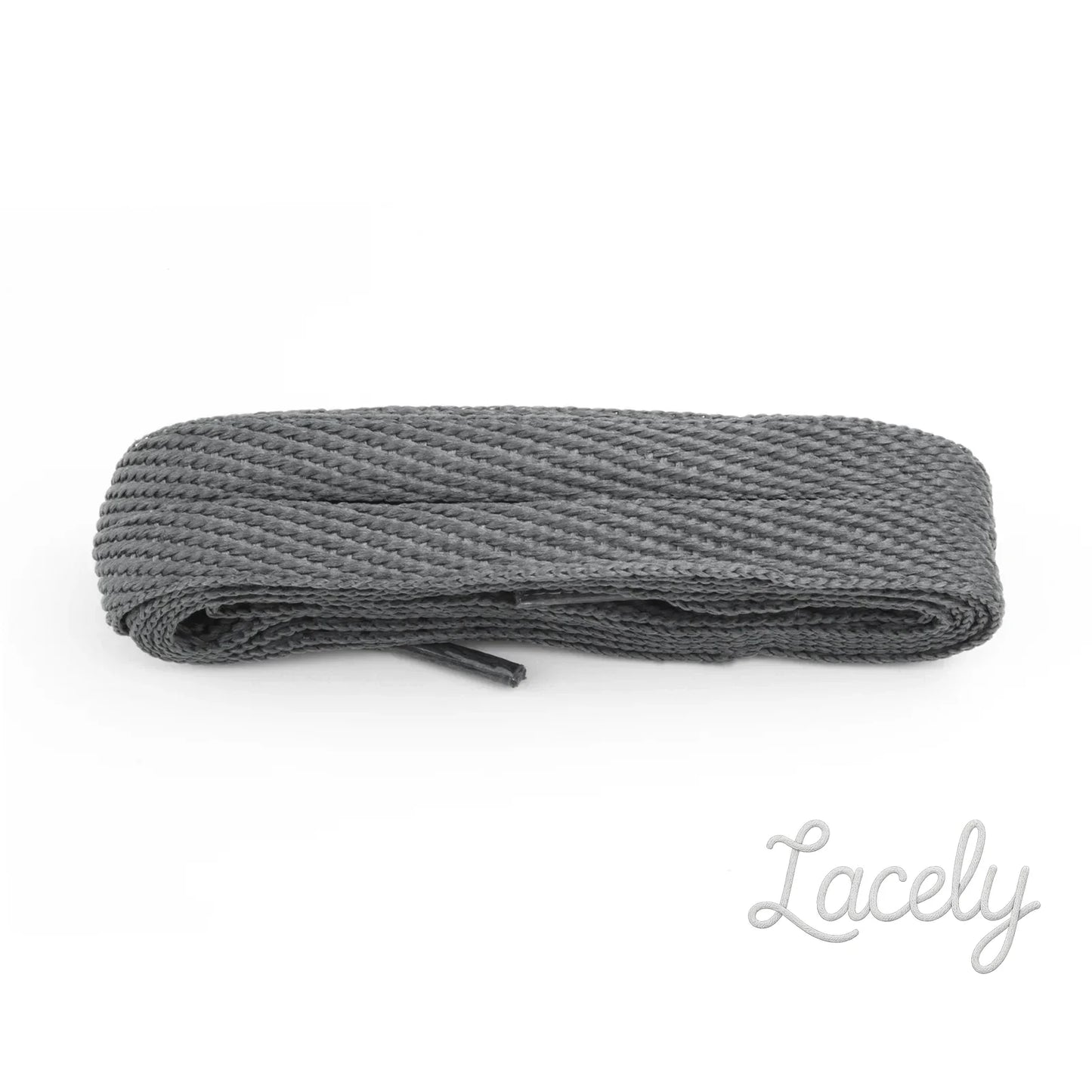 Grey American Flat Laces 1 pair - 120cm