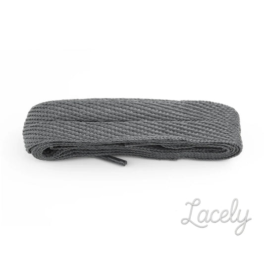Grey American Flat Laces 1 pair - 120cm