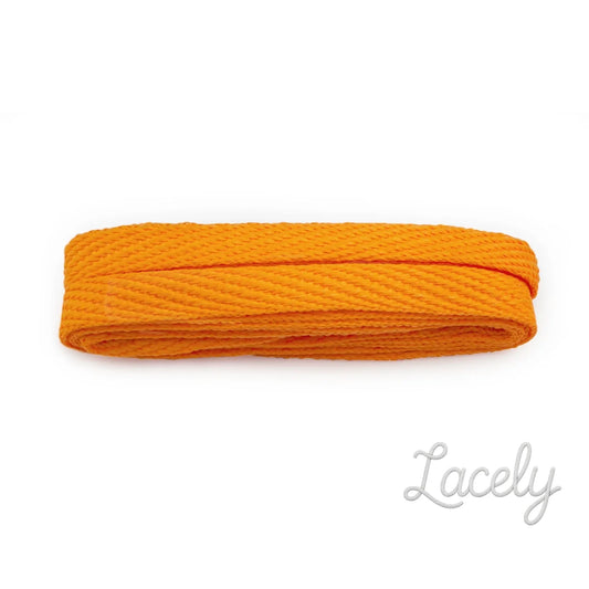Orange American Flat Laces 1 pair - 120cm