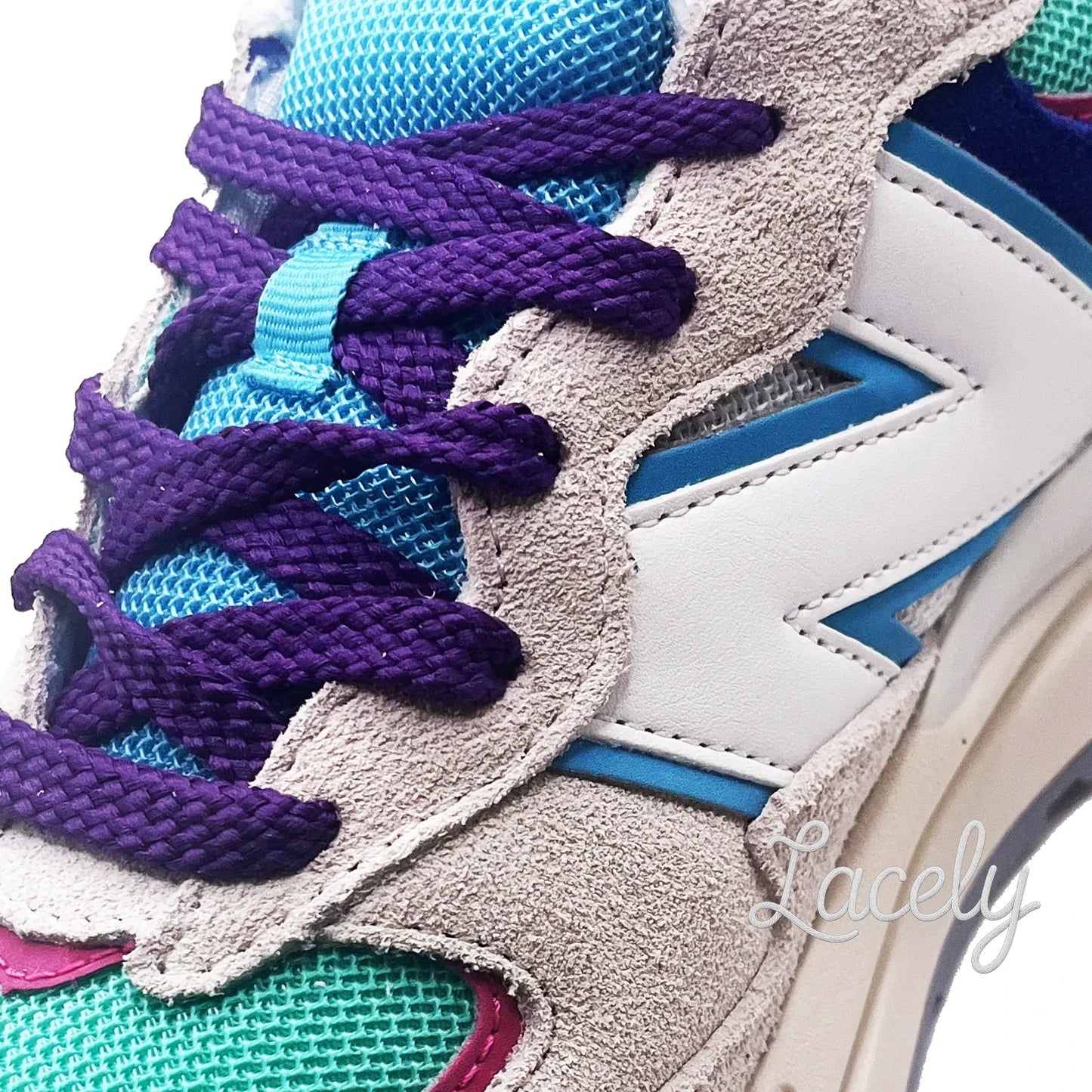 Purple Flat CX Laces 1 pair - 120cm