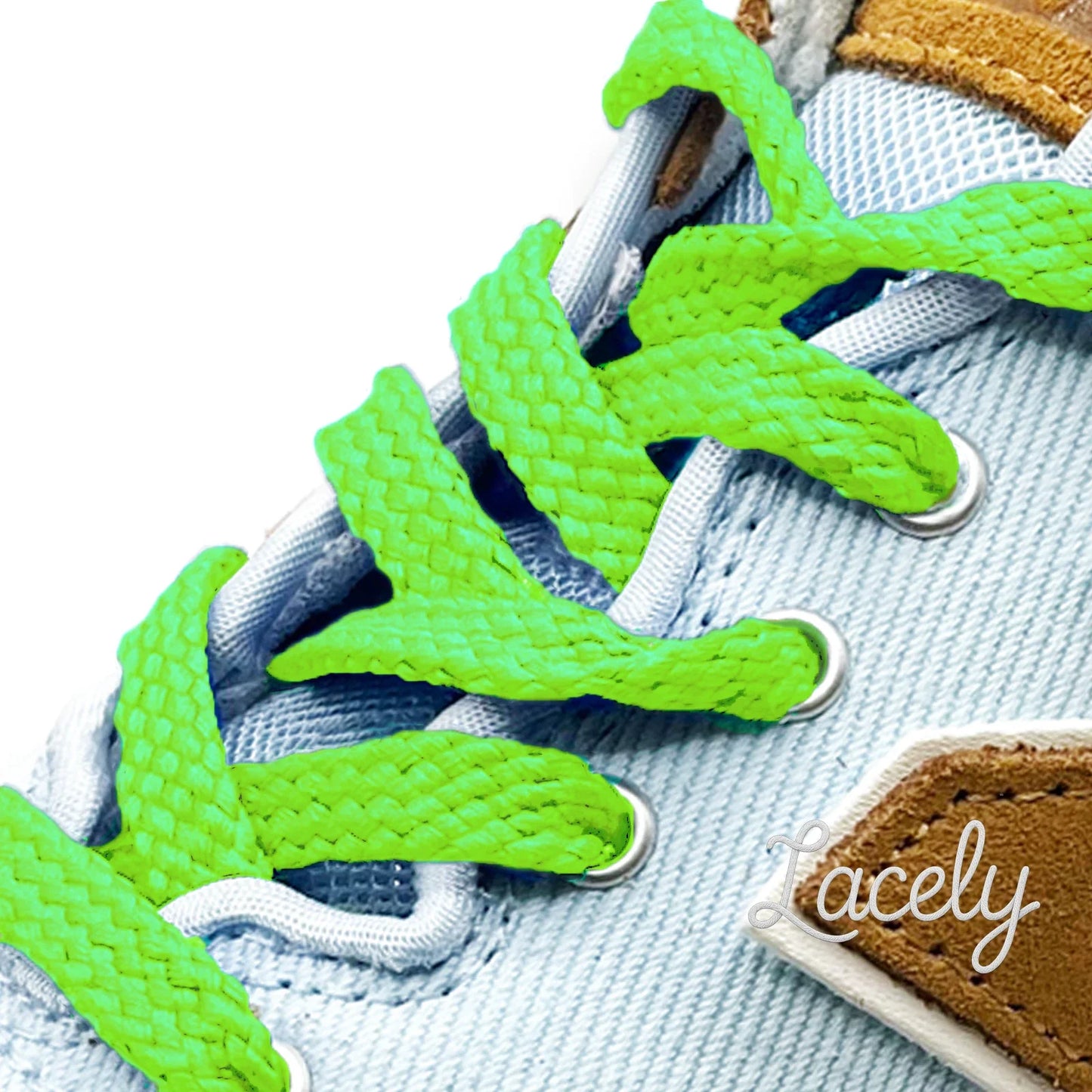 Lime Green Flat CX Laces 1 pair - 120cm