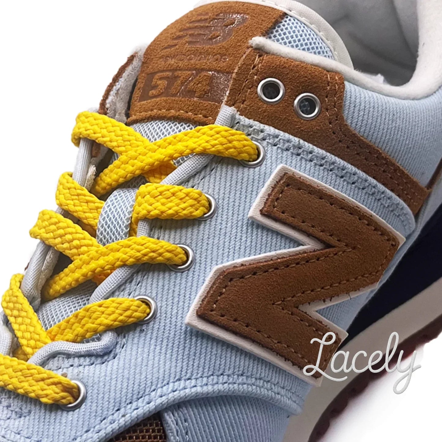 Sun Yellow Flat CX Laces 1 pair - 120cm