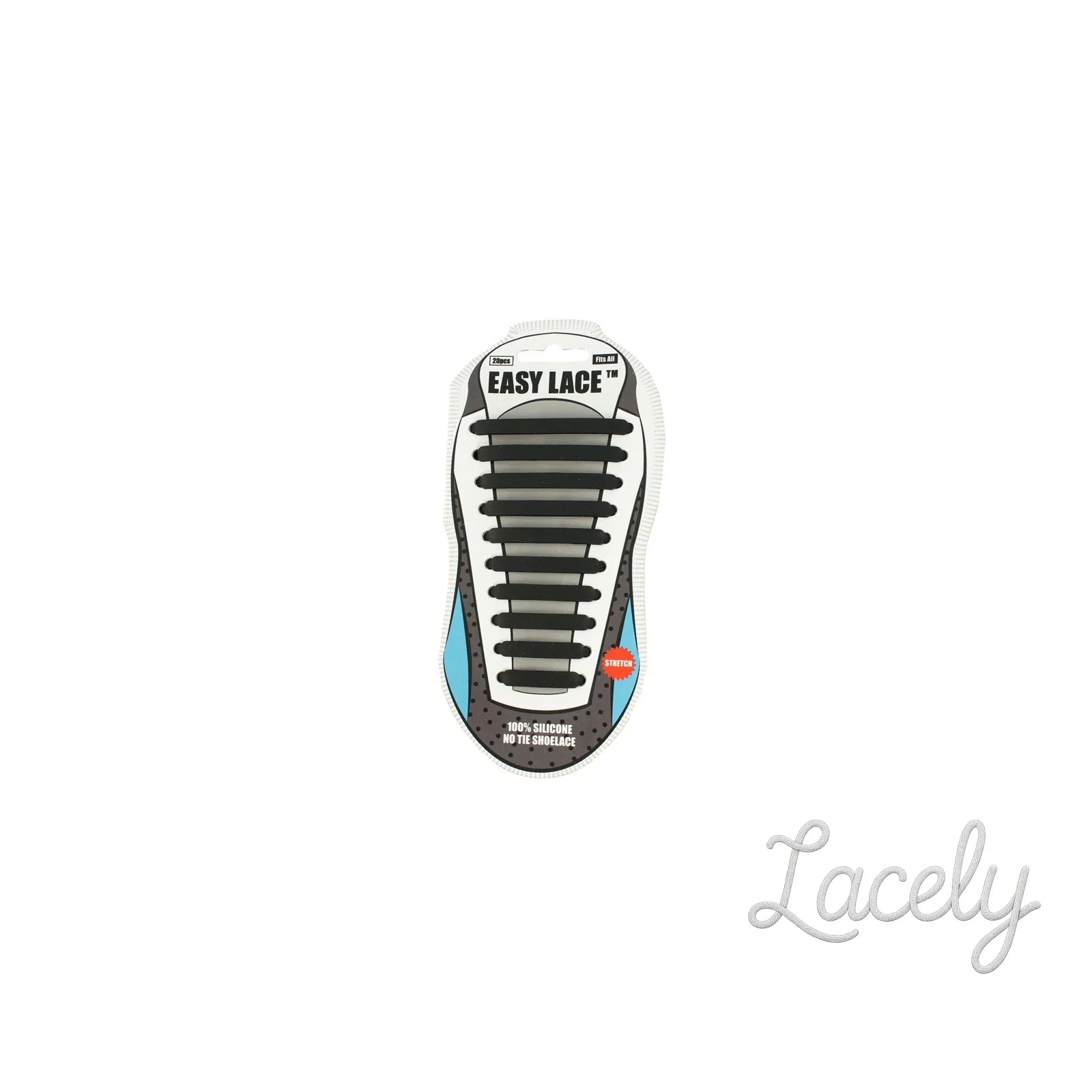 Black Easy Laces Self-Tying Laces adults or kids - adult