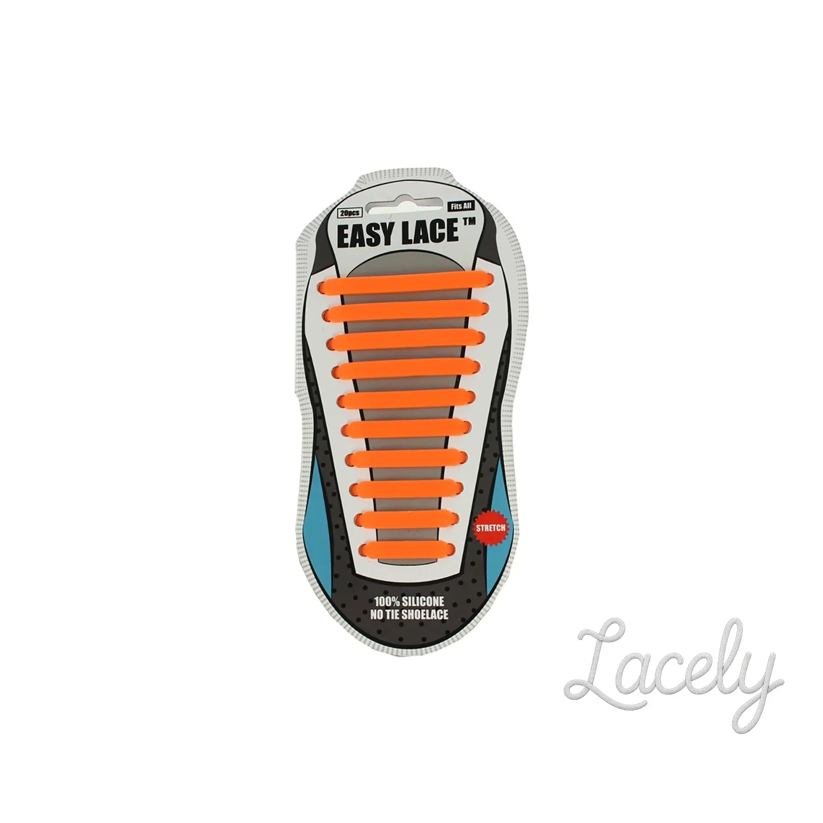 Orange Easy Laces - Adults one size fits all