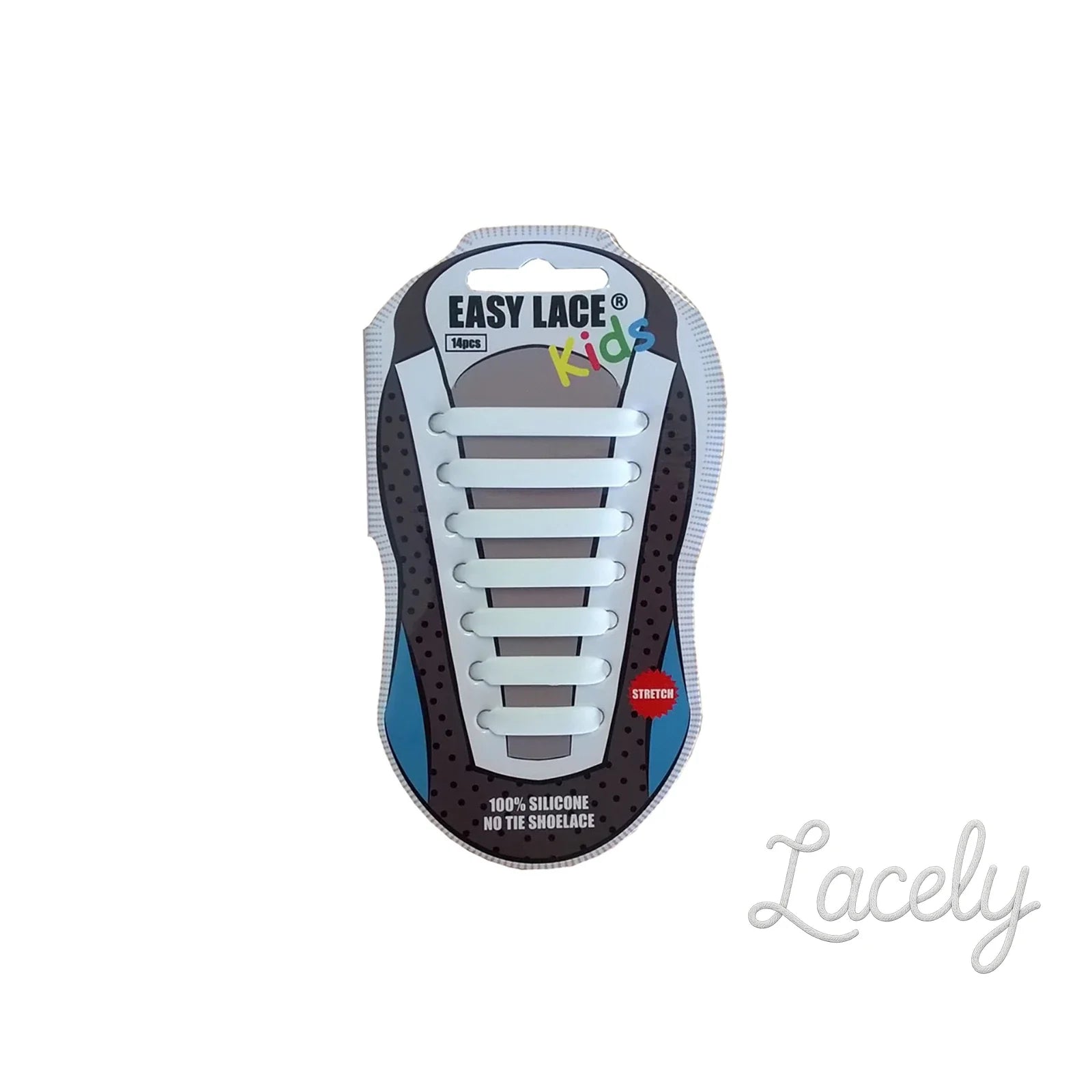 White Kids Easy Lace Card