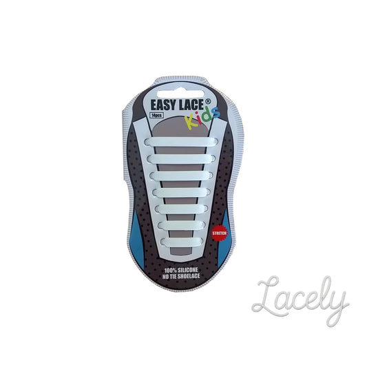 White Kids Easy Lace Card