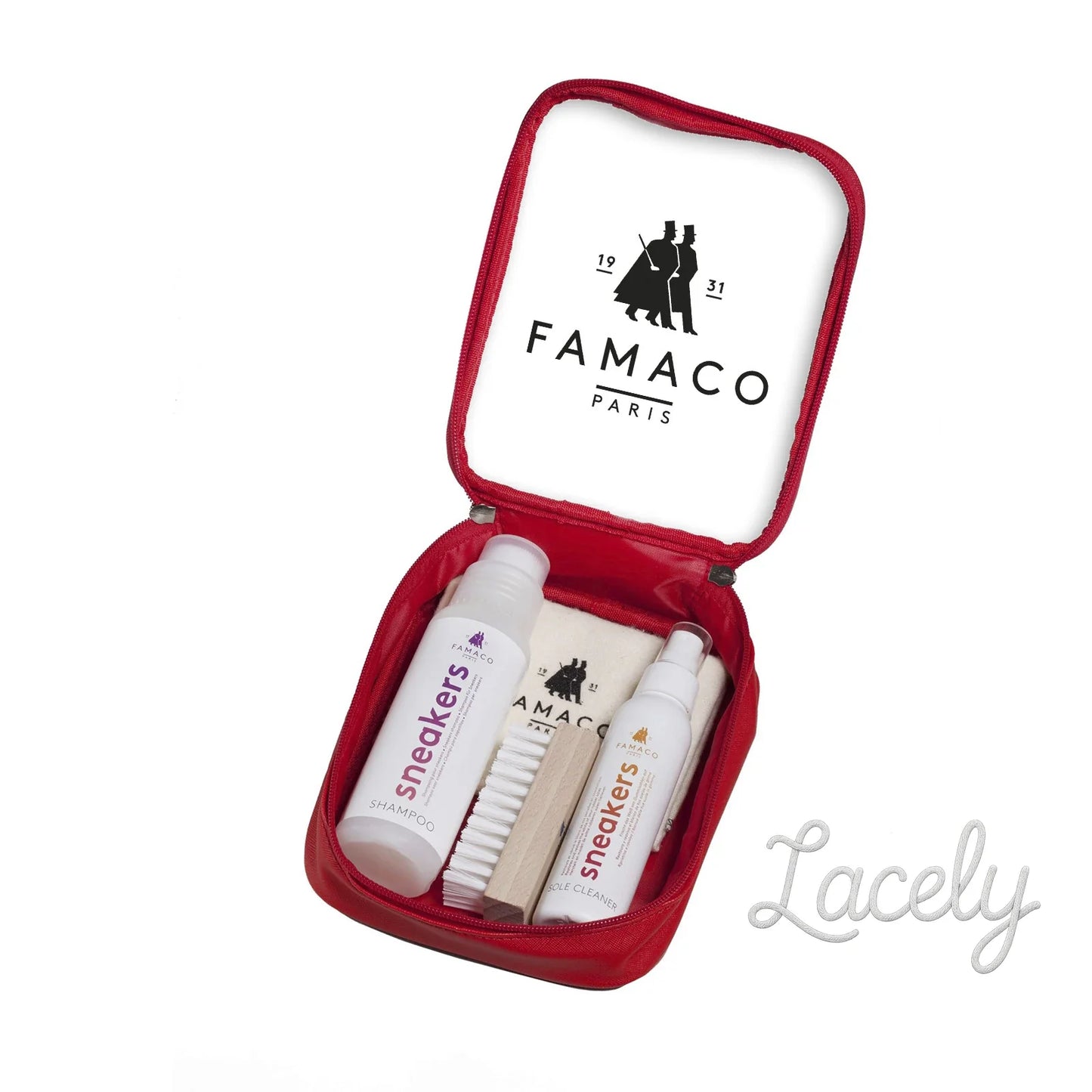 Famaco Kit Sneaker Rouge Complete Shoe Care Kit