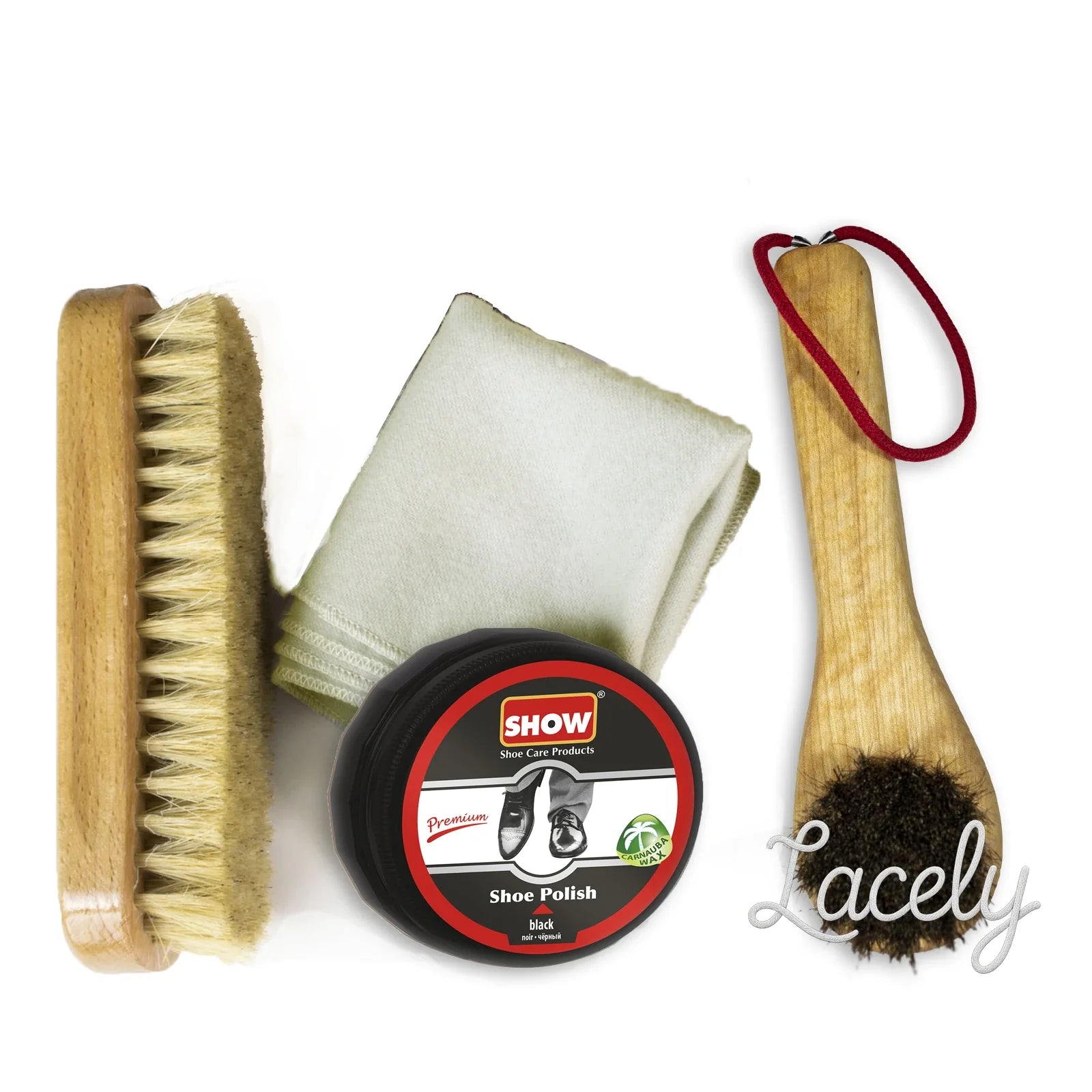 SHOW Military Boot high shine Polishing Kit in Drawstring bag