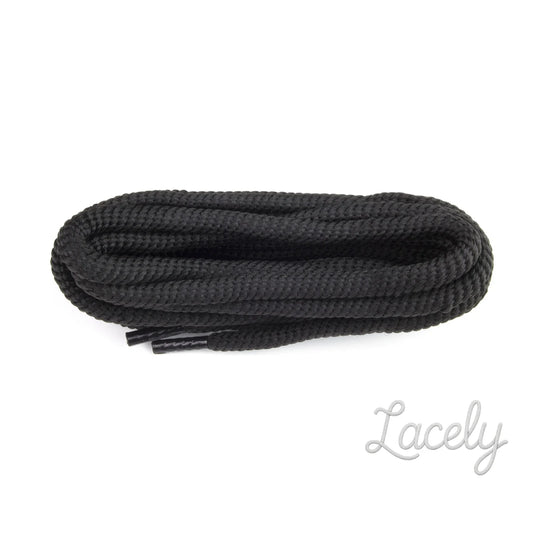 Black Polyvelt Laces - 75cm
