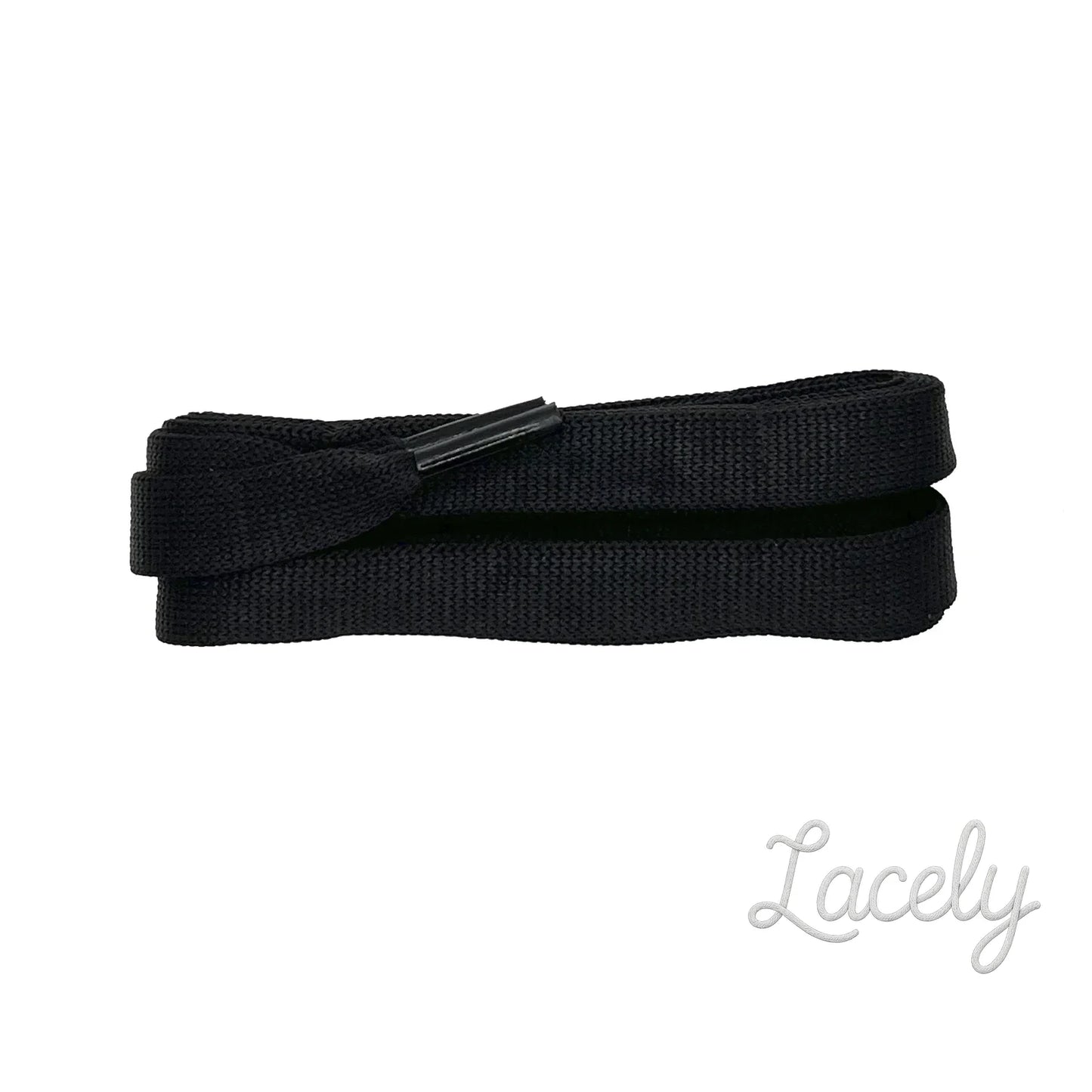 Black McQueen Style Flat Laces - 120cm