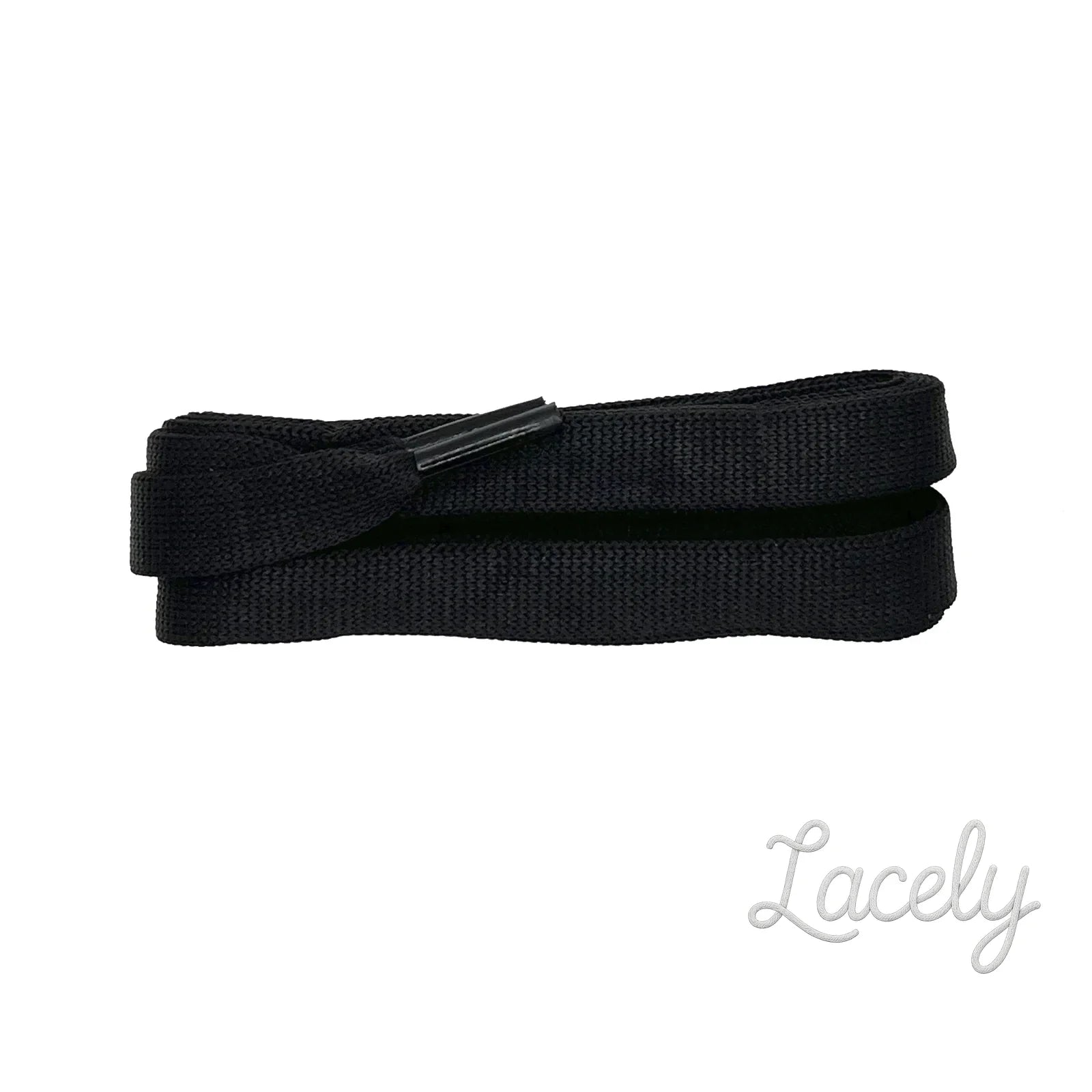Black McQueen Style Flat Laces - 120cm