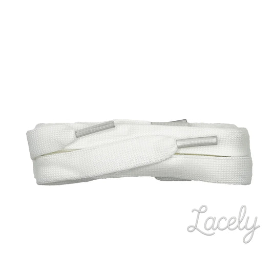White McQueen Style Flat Laces - 120cm