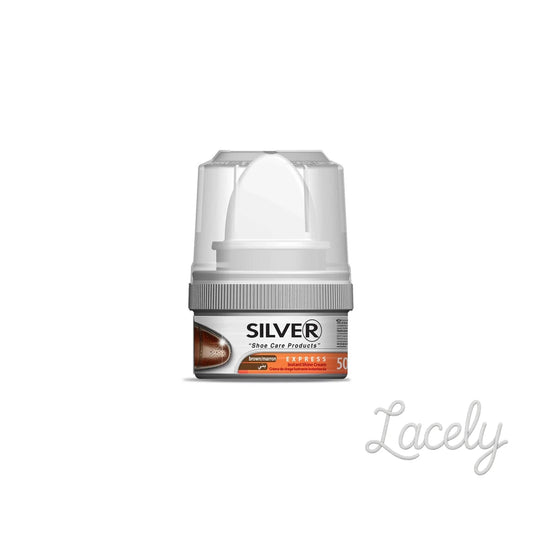 Silver Instant Shine Brown Shoe Cream 50ml