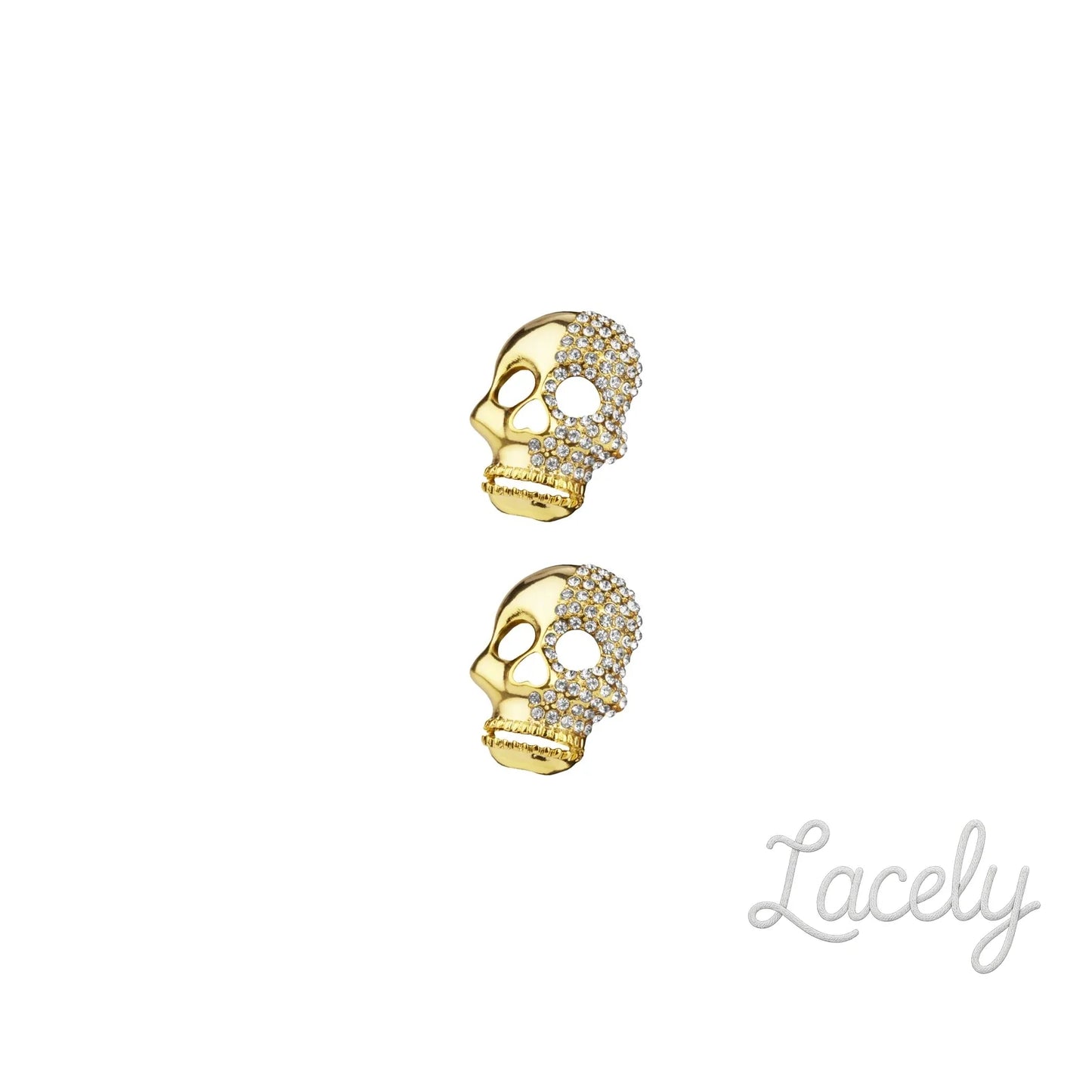 Shoe Clips Two Faced Skull